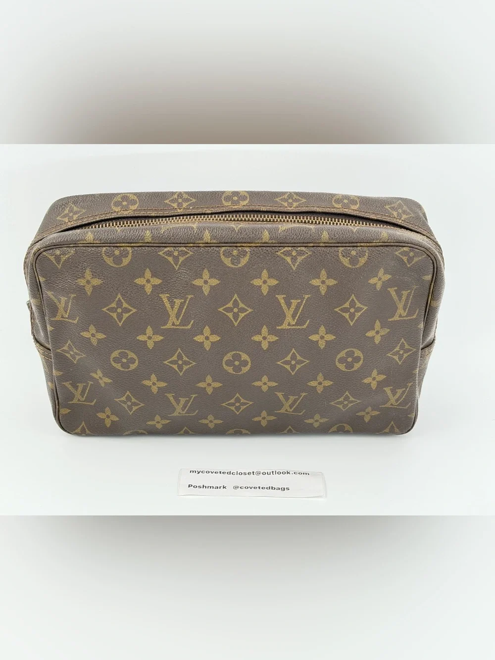 Louis Vuitton Trousse 28 Monogram Canvas Toiletry Bag w/Dust Bag and Entrupy COA - Picture 2 of 15